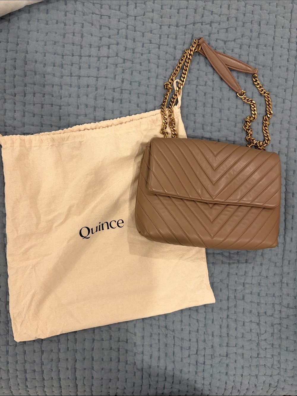 Quince Italian Leather Quilted Convertible Shoulder Bag